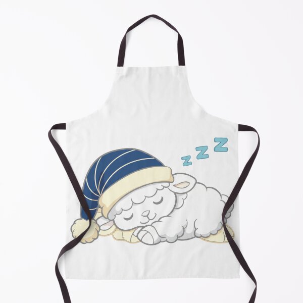 Item preview, Cute Sleeping Sheep Wearing Night Cap – Cozy Lamb Dreaming Illustration designed and sold by Inka Moon Design.