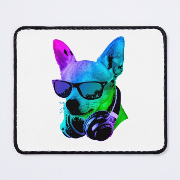 Item preview, Cool Dog Sunglasses Headphones Pop Art Vibes designed and sold by marke770.