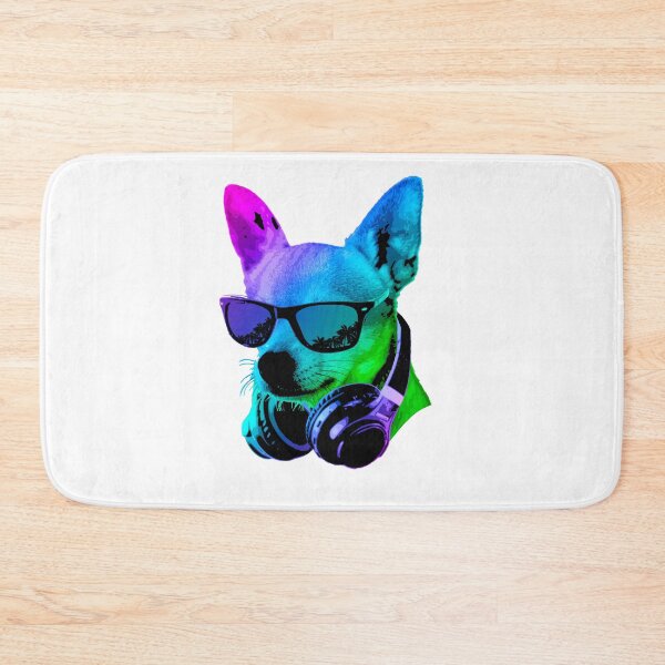 Item preview, Cool Dog Sunglasses Headphones Pop Art Vibes designed and sold by marke770.