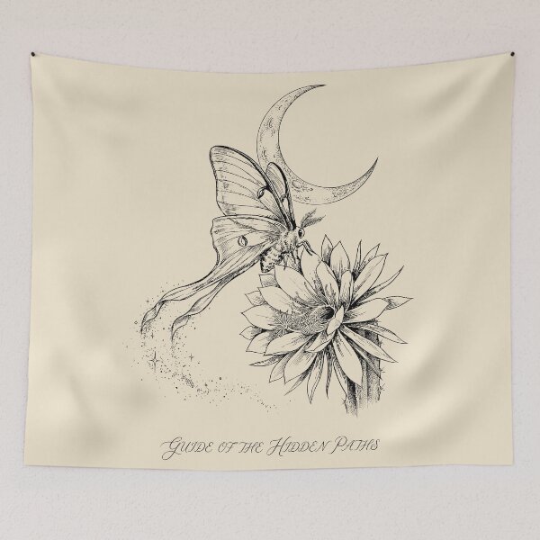 Item preview, Luna Spirit Astral Flight - Witchy Moth Spirit designed and sold by bapupa.