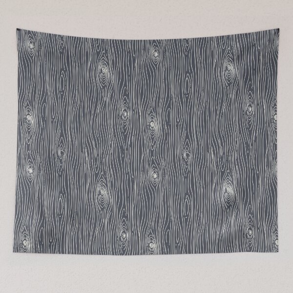 Item preview, Faux Bois Woodgrain Japandi Organic Texture charcoal grey designed and sold by RenattaZare.