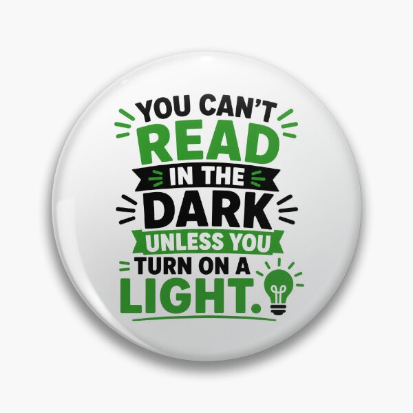 Item preview, Can’t Read in the Dark designed and sold by RedCircleArt.