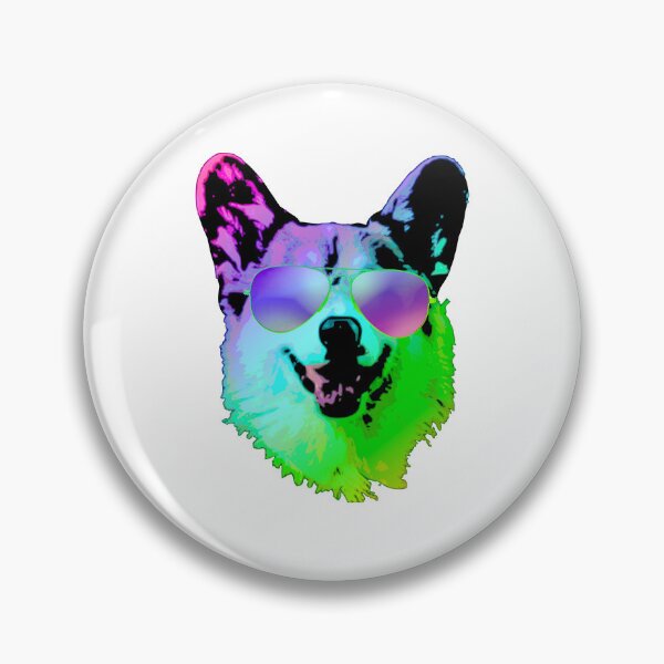 Item preview, Cool Corgi Dog Vibrant Pop Art Sunglasses designed and sold by marke770.