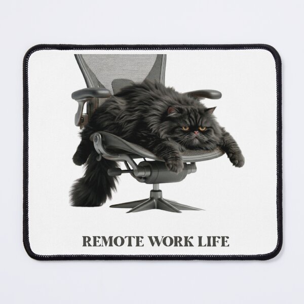 Item preview, Funny Cat Gift Remote Work Life Black Cat Humor Developer Shirt designed and sold by Dev Mode.