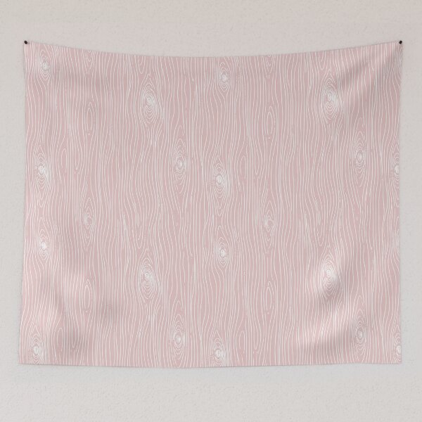 Item preview, Faux Bois Woodgrain Japandi Organic Texture pale blush pink designed and sold by RenattaZare.