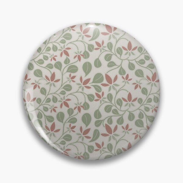 Item preview, Botanical Vine Floral Pattern Terracotta Sage Dotted Outline designed and sold by DColourMuse.