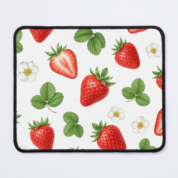 Item preview, Watercolor Strawberry Pattern | Cute Summer Fruit Botanical Seamless Design designed and sold by DreamPixelPrint.