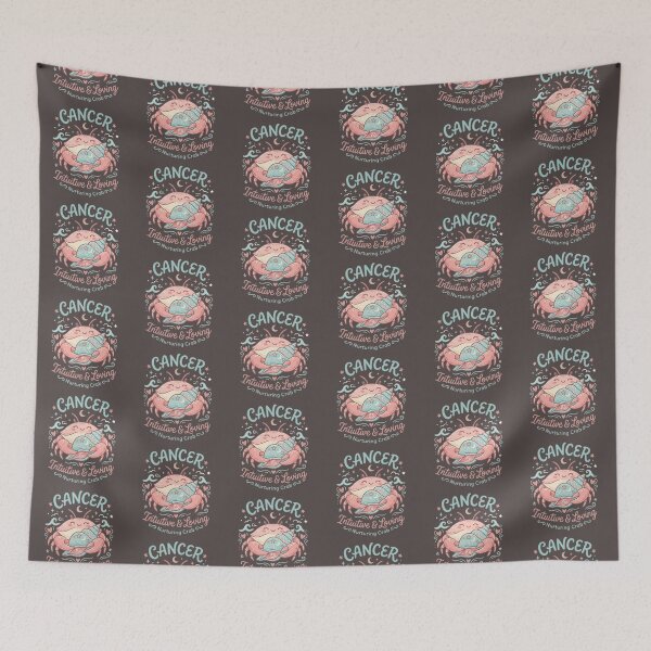 Item preview, Cancer Zodiac Sign Cute Crab Astrology Daily Horoscope | Intuitive & Loving Nurturing Crab | Kawaii Cancer Astrology Gift designed and sold by Bhaskar Digital Art.