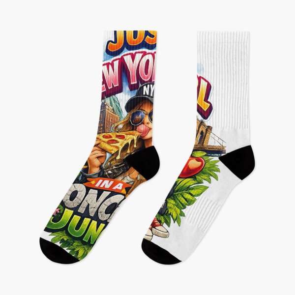 Item preview, Just a New York Girl in a Concrete Jungle – NYC Streetwear Graphic T-Shirt Design | New York City Fashion Illustration | Urban Girl Lifestyle Artwork designed and sold by Sushikidsntod.