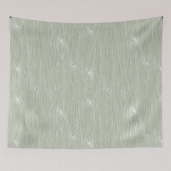 Item preview, Faux Bois Woodgrain Japandi Organic Texture silver sage sea mist designed and sold by RenattaZare.