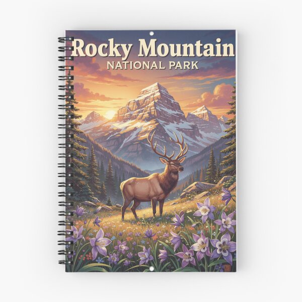 Item preview, Rocky Mountain National Park Colorado Mountains Collectible Art designed and sold by The Souvenir Dept..