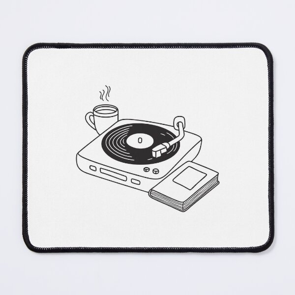 Item preview, Turntable Beside Tea Cup and Notebook designed and sold by rasagamastore.