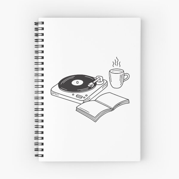 Item preview, Turntable with Tea and Notebook Nearby designed and sold by rasagamastore.