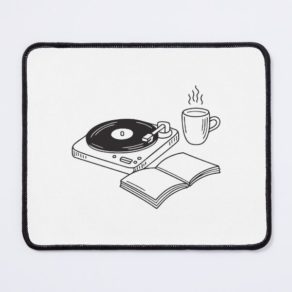 Item preview, Turntable with Tea and Notebook Nearby designed and sold by rasagamastore.