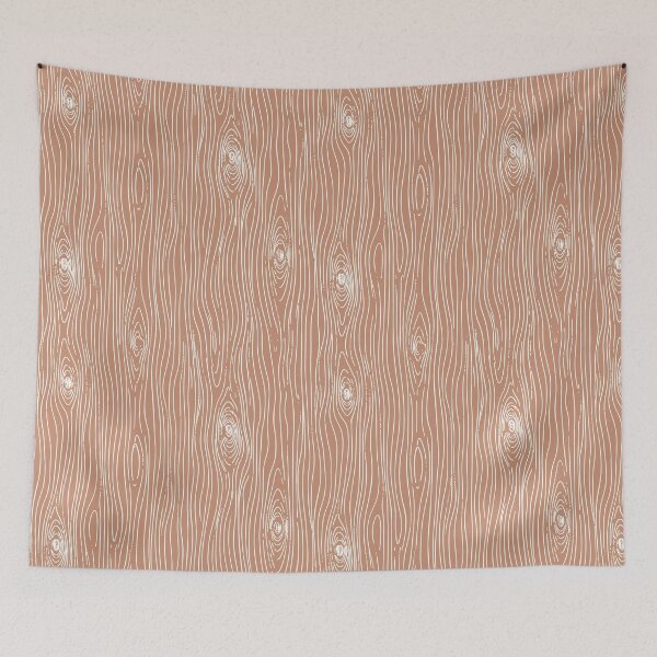 Item preview, Faux Bois Woodgrain Japandi Organic Texture warm rust terracotta designed and sold by RenattaZare.
