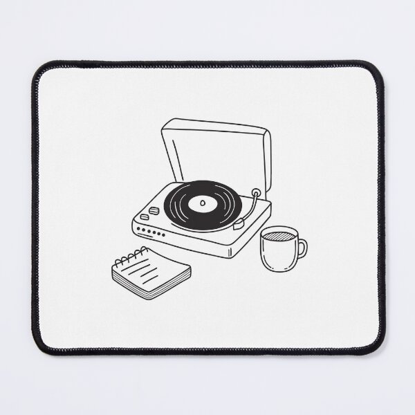 Item preview, Turntable Near Tea Cup and Notebook designed and sold by rasagamastore.