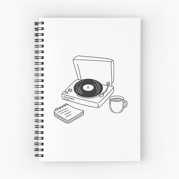 Item preview, Turntable Near Tea Cup and Notebook designed and sold by rasagamastore.