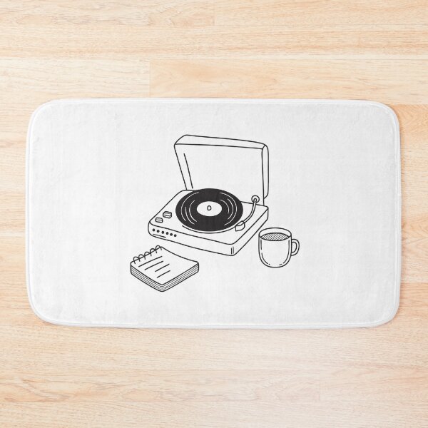 Item preview, Turntable Near Tea Cup and Notebook designed and sold by rasagamastore.