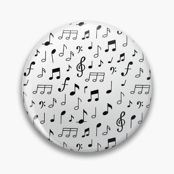 Item preview, Black White Music Notes Seamless Pattern Musician Gift designed and sold by Zaya_art.