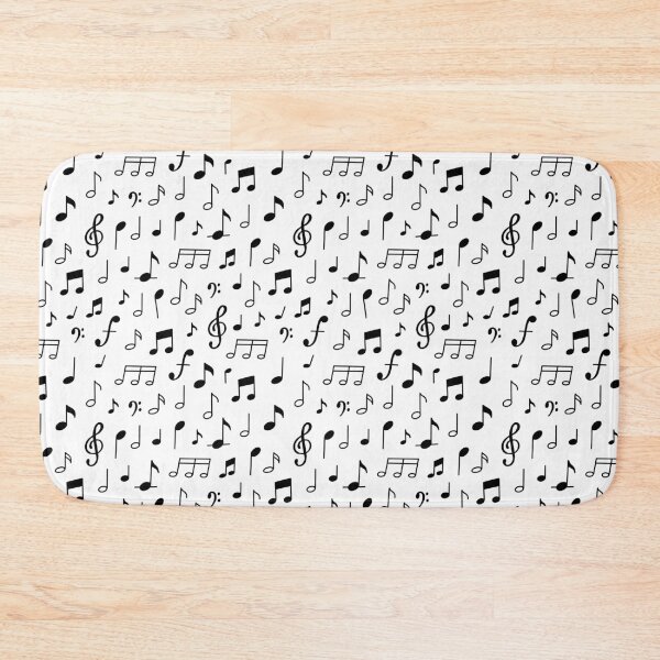 Item preview, Black White Music Notes Seamless Pattern Musician Gift designed and sold by Zaya_art.