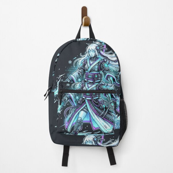 Item preview, Cyberpunk Yuki Onna - Neon Icy Tech Geisha designed and sold by Neo Tokio.