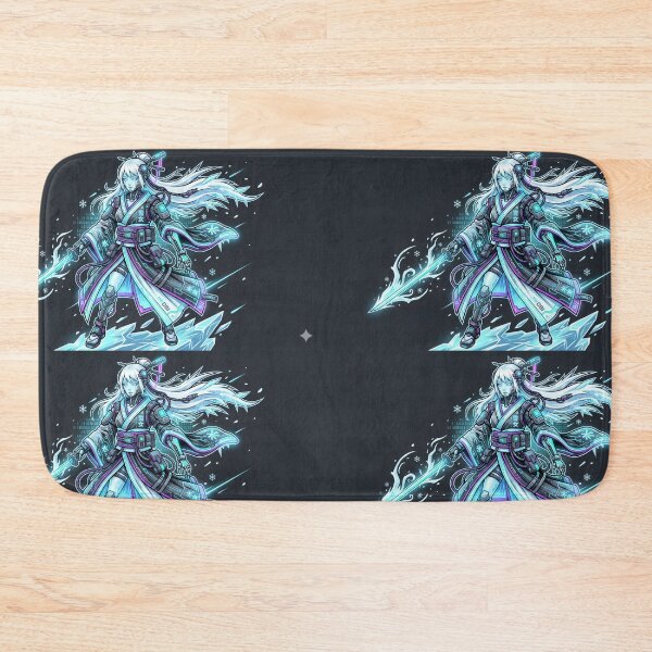 Item preview, Cyberpunk Yuki Onna - Neon Icy Tech Geisha designed and sold by Neo Tokio.