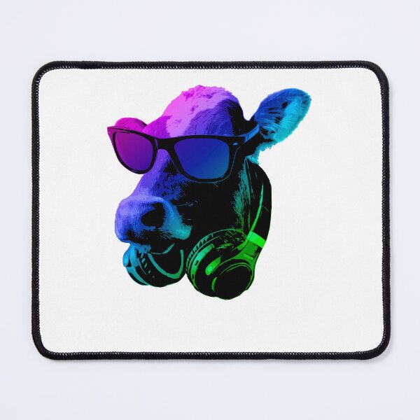 Item preview, Pop Art Cow Sunglasses Headphones Music Lover designed and sold by marke770.