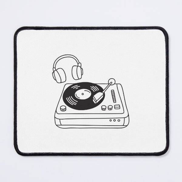 Item preview, Turntable Beside Headphones designed and sold by rasagamastore.