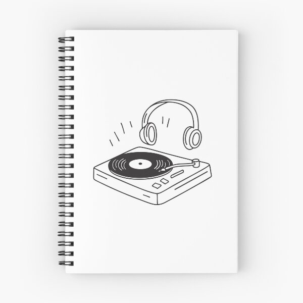 Item preview, Turntable and Headphones on Wooden Table designed and sold by rasagamastore.
