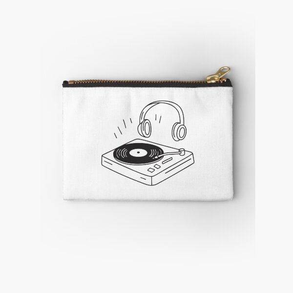Item preview, Turntable and Headphones on Wooden Table designed and sold by rasagamastore.