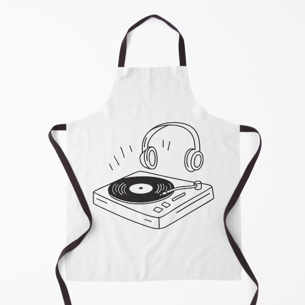 Item preview, Turntable and Headphones on Wooden Table designed and sold by rasagamastore.