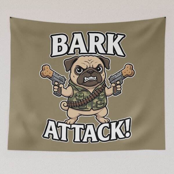 Item preview, Bark Attack designed and sold by Amir Faysal.