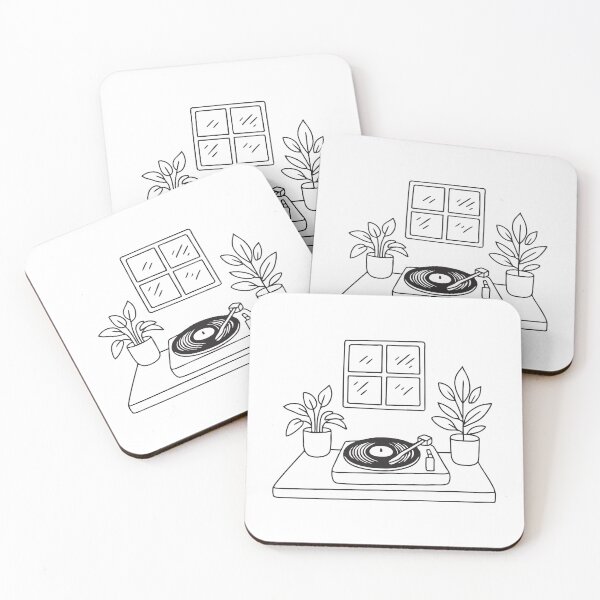 Item preview, Turntable Beside Houseplants by Window designed and sold by rasagamastore.