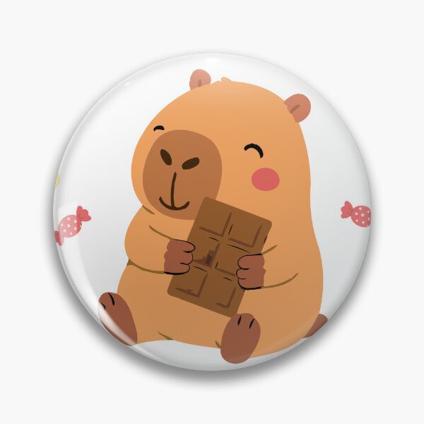 Item preview, Cacao Capybara - Chocolate Love Pet designed and sold by RedStreamStudio.