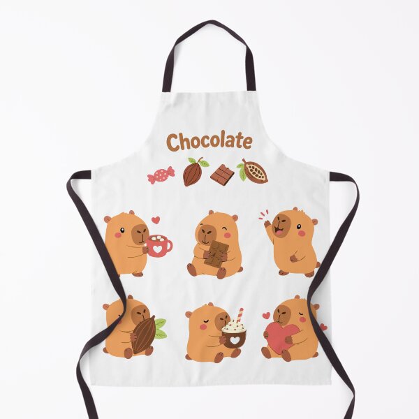 Item preview, Cacao Capybara - Chocolate Love Pet designed and sold by RedStreamStudio.