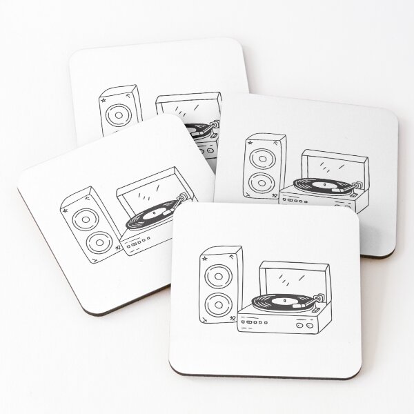 Item preview, Turntable Beside Collection of Old Speakers designed and sold by rasagamastore.