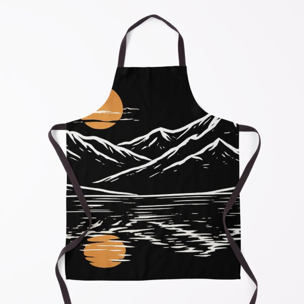 Item preview, Minimalist Mountain Sunrise - Zen Landscape Line Art designed and sold by myforestfog.