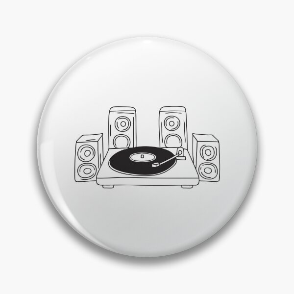Item preview, Turntable Near Row of Aged Speakers designed and sold by rasagamastore.