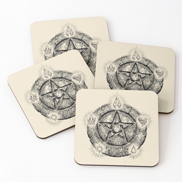 Aperçu de l'œuvre Harmonie du Pentacle de l'Essence Élémentaire - Pentacle Païen créée et vendue par bapupa.