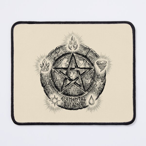 Item preview, Elemental Essence Pentacle Harmony - Pagan Pentacle designed and sold by bapupa.