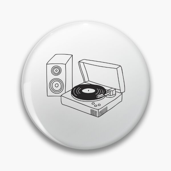 Item preview, Turntable Beside Stacked Retro Speakers designed and sold by rasagamastore.