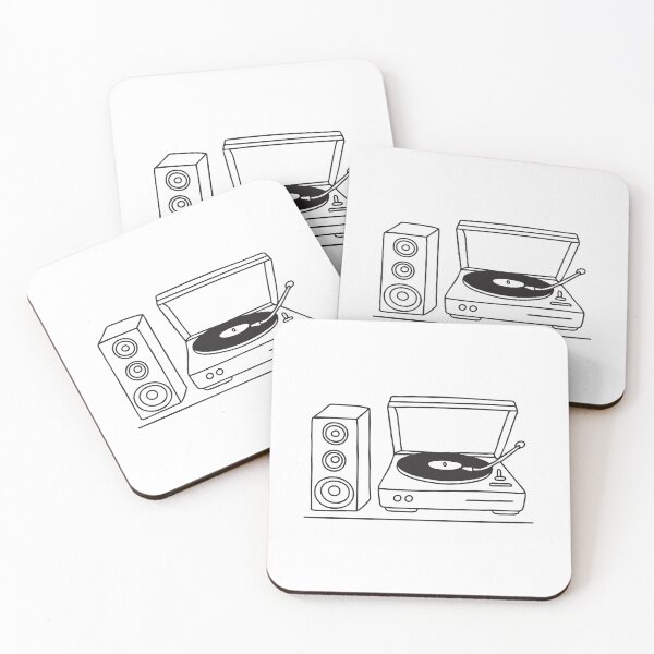 Item preview, Turntable Next to Classic Audio Speakers designed and sold by rasagamastore.