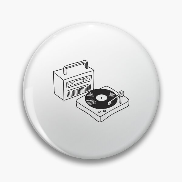 Item preview, Turntable Next to 1980s Vintage Radio designed and sold by rasagamastore.