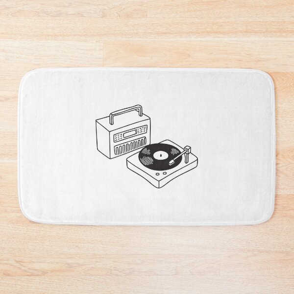 Item preview, Turntable Next to 1980s Vintage Radio designed and sold by rasagamastore.