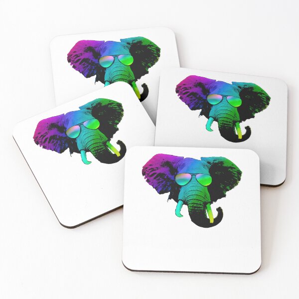 Item preview, Vibrant Elephant Sunglasses Pop Art Animal Lover designed and sold by marke770.