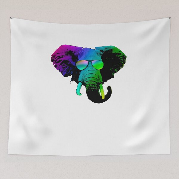 Item preview, Vibrant Elephant Sunglasses Pop Art Animal Lover designed and sold by marke770.