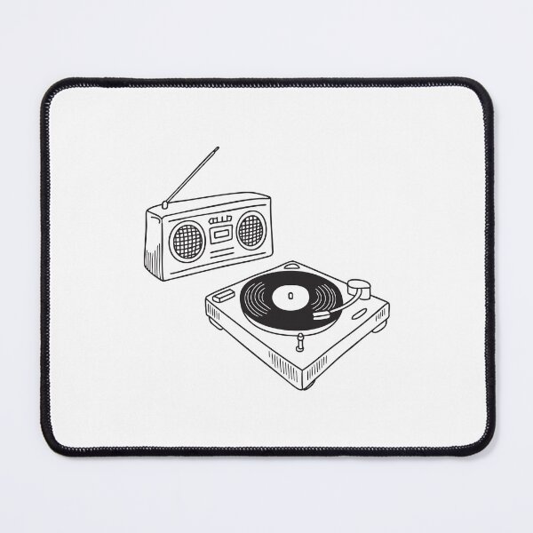 Item preview, Turntable Beside Old School Radio designed and sold by rasagamastore.