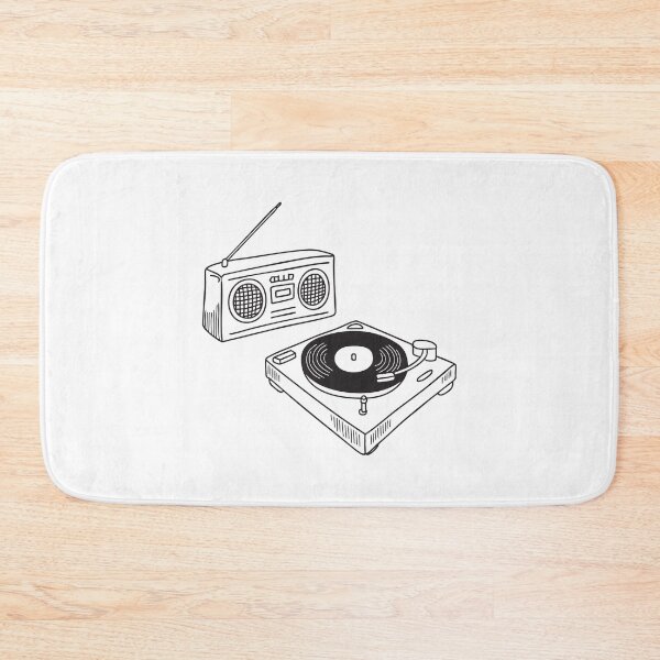 Item preview, Turntable Beside Old School Radio designed and sold by rasagamastore.