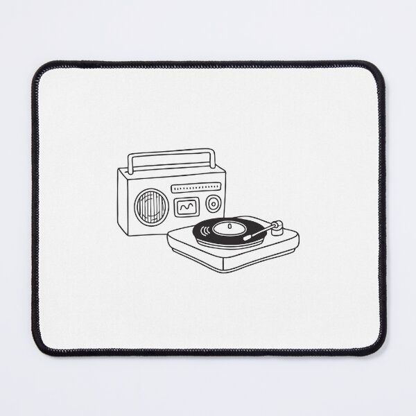 Item preview, Turntable Next to Retro Style Radio designed and sold by rasagamastore.