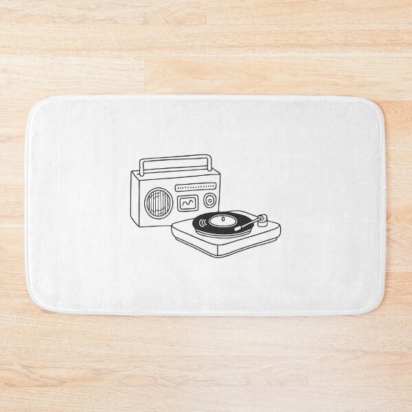 Item preview, Turntable Next to Retro Style Radio designed and sold by rasagamastore.